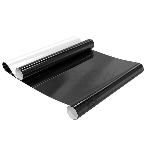 Black/White Plastic Sheeting 125mu - 2m Wide