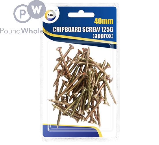 DID 40mm Chipboard Screw 125g