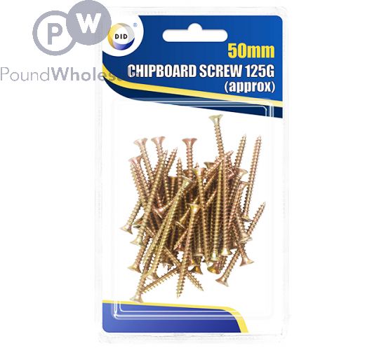 DID 50mm Chipboard Screw 125g