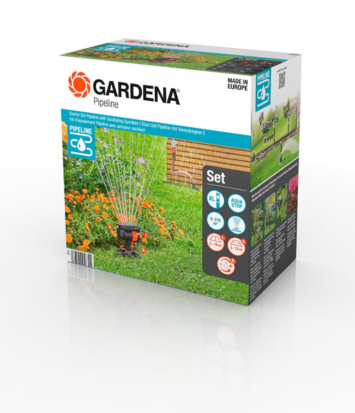 Gardena - Starter Set Pipeline with Oscillating Sprinkler