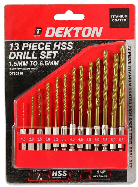 Dekton 13pc HSS Drill Bit Set
