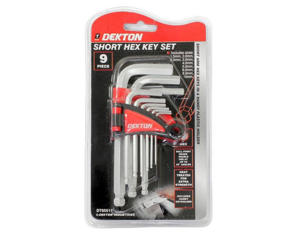 Dekton 9pc Ball End Short Hex Key