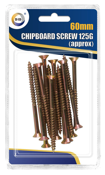 DID 60mm Chipboard Screw 125g